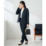 【洗える/イージーケア/ストレッチ】パウダーツイルVネックジャケット | a.v.v【WOMEN】 | 詳細画像17