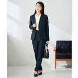 【洗える/イージーケア/ストレッチ】パウダーツイルVネックジャケット | a.v.v【WOMEN】 | 詳細画像18