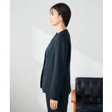 【洗える/イージーケア/ストレッチ】パウダーツイルVネックジャケット | a.v.v【WOMEN】 | 詳細画像2