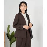 【洗える/イージーケア/ストレッチ】パウダーツイルVネックジャケット | a.v.v【WOMEN】 | 詳細画像20