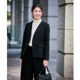 【洗える/イージーケア/ストレッチ】パウダーツイルVネックジャケット | a.v.v【WOMEN】 | 詳細画像26