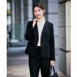 【洗える/イージーケア/ストレッチ】パウダーツイルVネックジャケット | a.v.v【WOMEN】 | 詳細画像28