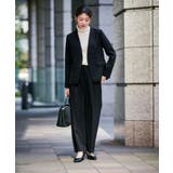 【洗える/イージーケア/ストレッチ】パウダーツイルVネックジャケット | a.v.v【WOMEN】 | 詳細画像30