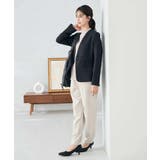 【洗える/イージーケア/ストレッチ】パウダーツイルVネックジャケット | a.v.v【WOMEN】 | 詳細画像39