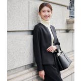 【洗える/イージーケア/ストレッチ】パウダーツイルキーネックジャケット | a.v.v【WOMEN】 | 詳細画像17 