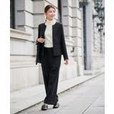 【洗える/イージーケア/ストレッチ】パウダーツイルキーネックジャケット | a.v.v【WOMEN】 | 詳細画像23 