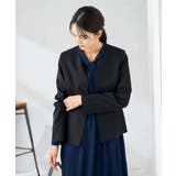【洗える/イージーケア/ストレッチ】パウダーツイルキーネックジャケット | a.v.v【WOMEN】 | 詳細画像26 