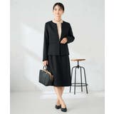 【洗える/イージーケア/ストレッチ】パウダーツイルキーネックジャケット | a.v.v【WOMEN】 | 詳細画像29 