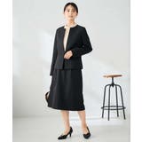 【洗える/イージーケア/ストレッチ】パウダーツイルキーネックジャケット | a.v.v【WOMEN】 | 詳細画像30 