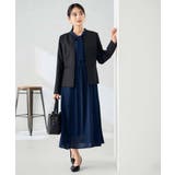 【洗える/イージーケア/ストレッチ】パウダーツイルキーネックジャケット | a.v.v【WOMEN】 | 詳細画像34 