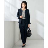 【洗える/イージーケア/ストレッチ】パウダーツイルキーネックジャケット | a.v.v【WOMEN】 | 詳細画像4 