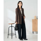 【洗える/イージーケア/ストレッチ】パウダーツイルダブルブレストジャケット | a.v.v【WOMEN】 | 詳細画像11 