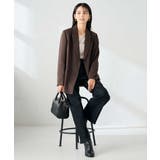 【洗える/イージーケア/ストレッチ】パウダーツイルダブルブレストジャケット | a.v.v【WOMEN】 | 詳細画像15 