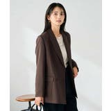 【洗える/イージーケア/ストレッチ】パウダーツイルダブルブレストジャケット | a.v.v【WOMEN】 | 詳細画像2 