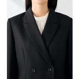 【洗える/イージーケア/ストレッチ】パウダーツイルダブルブレストジャケット | a.v.v【WOMEN】 | 詳細画像29 