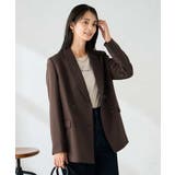 【洗える/イージーケア/ストレッチ】パウダーツイルダブルブレストジャケット | a.v.v【WOMEN】 | 詳細画像3 