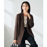 【洗える/イージーケア/ストレッチ】パウダーツイルダブルブレストジャケット | a.v.v【WOMEN】 | 詳細画像6 