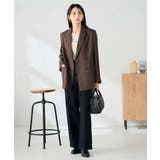 【洗える/イージーケア/ストレッチ】パウダーツイルダブルブレストジャケット | a.v.v【WOMEN】 | 詳細画像9 