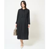 【洗える】ボウタイプリーツワンピース | a.v.v【WOMEN】 | 詳細画像23