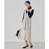 【洗える/ストレッチ/セットアップ対応】ダブルクロスロングジレワンピース | a.v.v【WOMEN】 | 詳細画像13