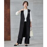 【洗える/ストレッチ/セットアップ対応】ダブルクロスロングジレワンピース | a.v.v【WOMEN】 | 詳細画像18