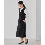 【洗える/ストレッチ/セットアップ対応】ダブルクロスロングジレワンピース | a.v.v【WOMEN】 | 詳細画像22