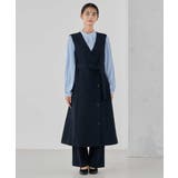 【洗える/ストレッチ/セットアップ対応】ダブルクロスロングジレワンピース | a.v.v【WOMEN】 | 詳細画像26