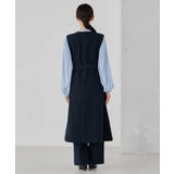 【洗える/ストレッチ/セットアップ対応】ダブルクロスロングジレワンピース | a.v.v【WOMEN】 | 詳細画像28