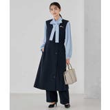 【洗える/ストレッチ/セットアップ対応】ダブルクロスロングジレワンピース | a.v.v【WOMEN】 | 詳細画像3