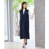 【洗える/ストレッチ】ダブルクロスジャンパードレス | a.v.v【WOMEN】 | 詳細画像12