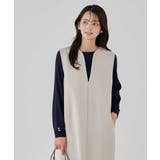 【洗える/ストレッチ】ダブルクロスジャンパードレス | a.v.v【WOMEN】 | 詳細画像14