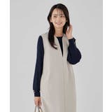 【洗える/ストレッチ】ダブルクロスジャンパードレス | a.v.v【WOMEN】 | 詳細画像15