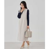 【洗える/ストレッチ】ダブルクロスジャンパードレス | a.v.v【WOMEN】 | 詳細画像20