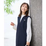 【洗える/ストレッチ】ダブルクロスジャンパードレス | a.v.v【WOMEN】 | 詳細画像8