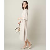 【洗える/帯電防止】ウエストタックワンピース | a.v.v【WOMEN】 | 詳細画像11