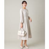 【洗える/帯電防止】ウエストタックワンピース | a.v.v【WOMEN】 | 詳細画像17