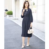 【洗える/帯電防止】ウエストタックワンピース | a.v.v【WOMEN】 | 詳細画像5