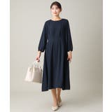 【洗える/帯電防止】ウエストタックワンピース | a.v.v【WOMEN】 | 詳細画像6