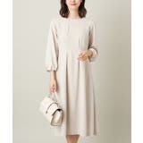 ライトグレー | 【洗える/帯電防止】ウエストタックワンピース | a.v.v【WOMEN】