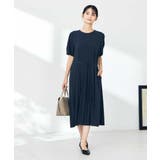 【洗える/ストレッチ】ベルト付フロントプリーツワンピース | a.v.v【WOMEN】 | 詳細画像3