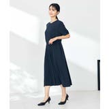 【洗える/ストレッチ】ベルト付フロントプリーツワンピース | a.v.v【WOMEN】 | 詳細画像5