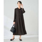 【洗える/WEB限定】ボウタイタックワンピース | a.v.v【WOMEN】 | 詳細画像7 