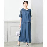 レースドッキングブラウスパンツセット | a.v.v【WOMEN】 | 詳細画像1 