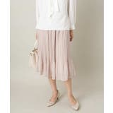 ベージュ | 【洗濯機で洗える】シフォンプリーツスカート | a.v.v【WOMEN】