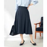 【洗える/ストレッチ/UVカット】麻調ストレッチフレアスカート | a.v.v【WOMEN】 | 詳細画像2 