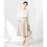 【洗える/ストレッチ/UVカット】麻調ストレッチフレアスカート | a.v.v【WOMEN】 | 詳細画像23 