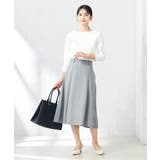 【洗える/ストレッチ/UVカット】麻調ストレッチフレアスカート | a.v.v【WOMEN】 | 詳細画像26 