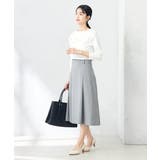 【洗える/ストレッチ/UVカット】麻調ストレッチフレアスカート | a.v.v【WOMEN】 | 詳細画像27 