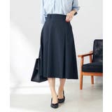 【洗える/ストレッチ/UVカット】麻調ストレッチフレアスカート | a.v.v【WOMEN】 | 詳細画像3 