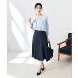 【洗える/ストレッチ/UVカット】麻調ストレッチフレアスカート | a.v.v【WOMEN】 | 詳細画像4 